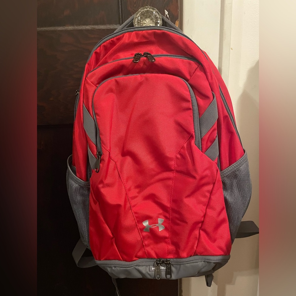 Under Armour Team Hustle Storm Red Backpack
